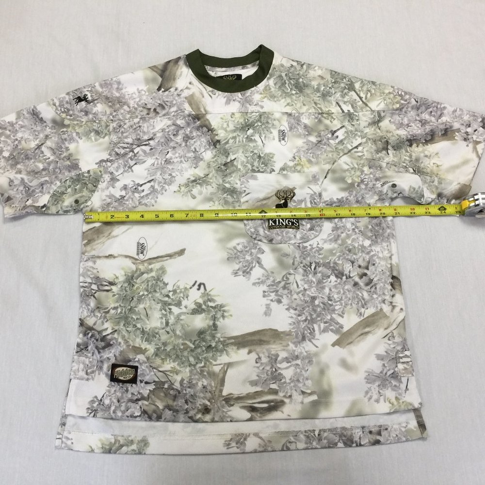 🪴 KINGS OUTDOOR WORLD MENS ATHLETIC SNOW SHADOW SHIRT S 🪴